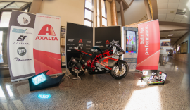 La moto de Wolfast Uniovi MotoStudent IV patrocinada por Axalta 