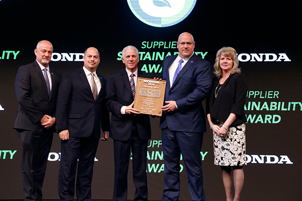 Honda North America’s first Supplier Sustainability Award